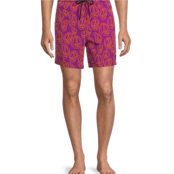 NWT NEFF Men's Printed 7" Swim Trunks with Stretch, Size M 32-34 - Picture 3 of 8